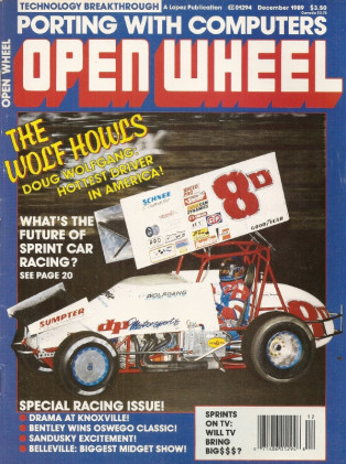 OPEN WHEEL 1989 DEC - DOUG WOLFGANG, SANDUSKY, BENTLEY WARREN, BELLEVILLE